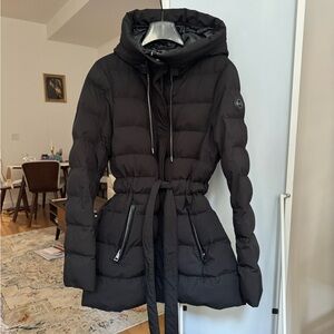 Michael Kors Black Hooded Puffer Jacket